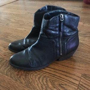 Leather Nine West Booties